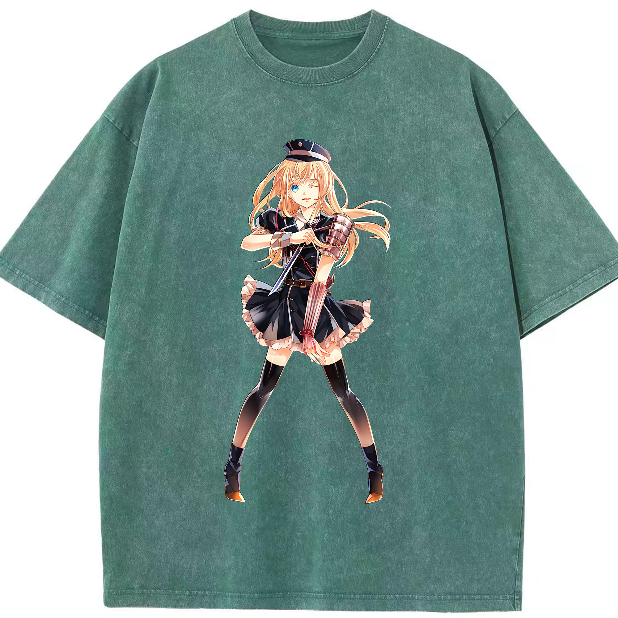 （画像用） 刀剣乱舞 Touken Ranbu 綿100% ヴィンテージ風 半袖Tシャツ（フロントプリント）